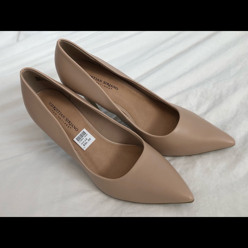 Christian Siriano beige pumps 13M